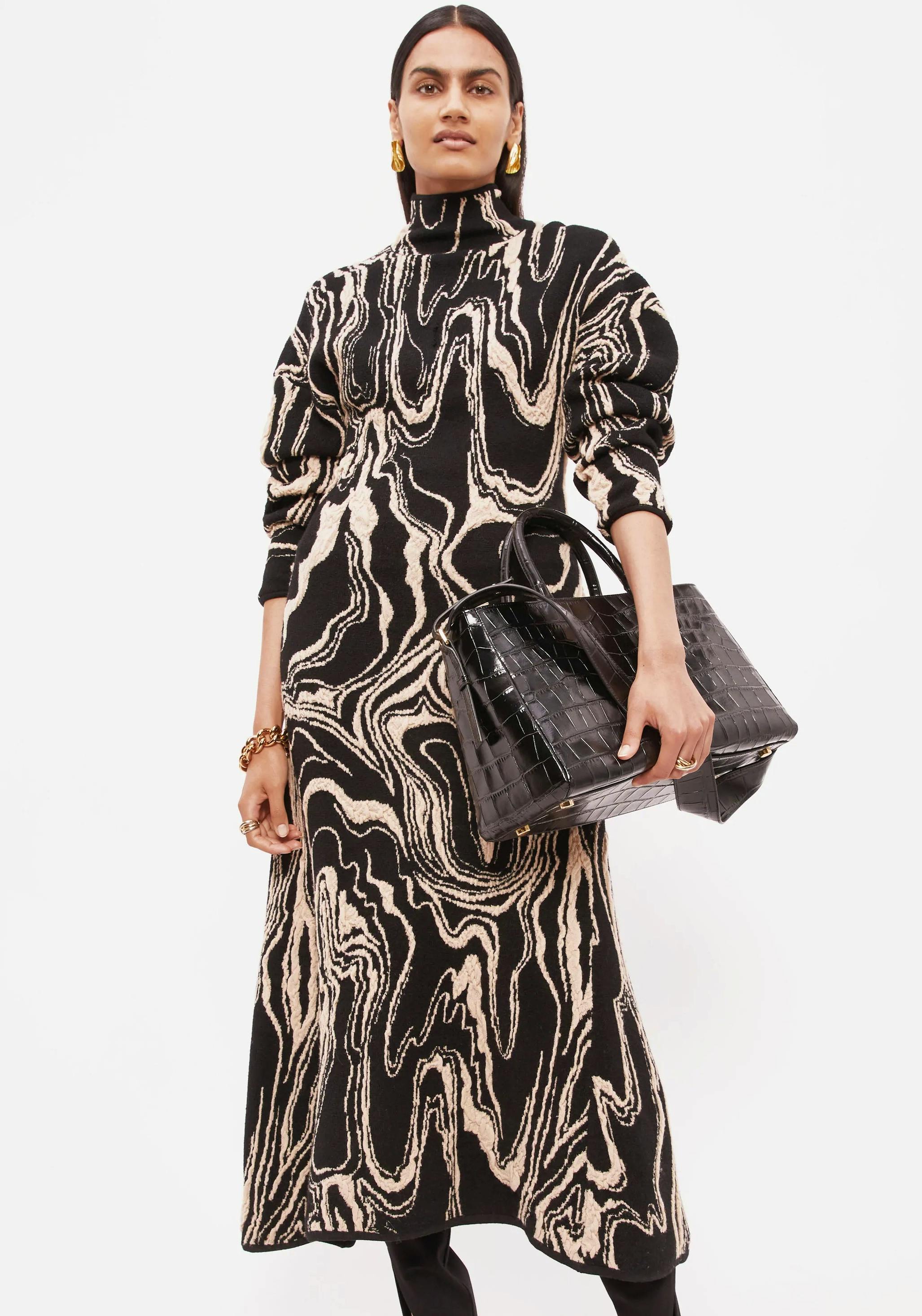 Jigsaw Rock Swirl Knitted Dress, £295