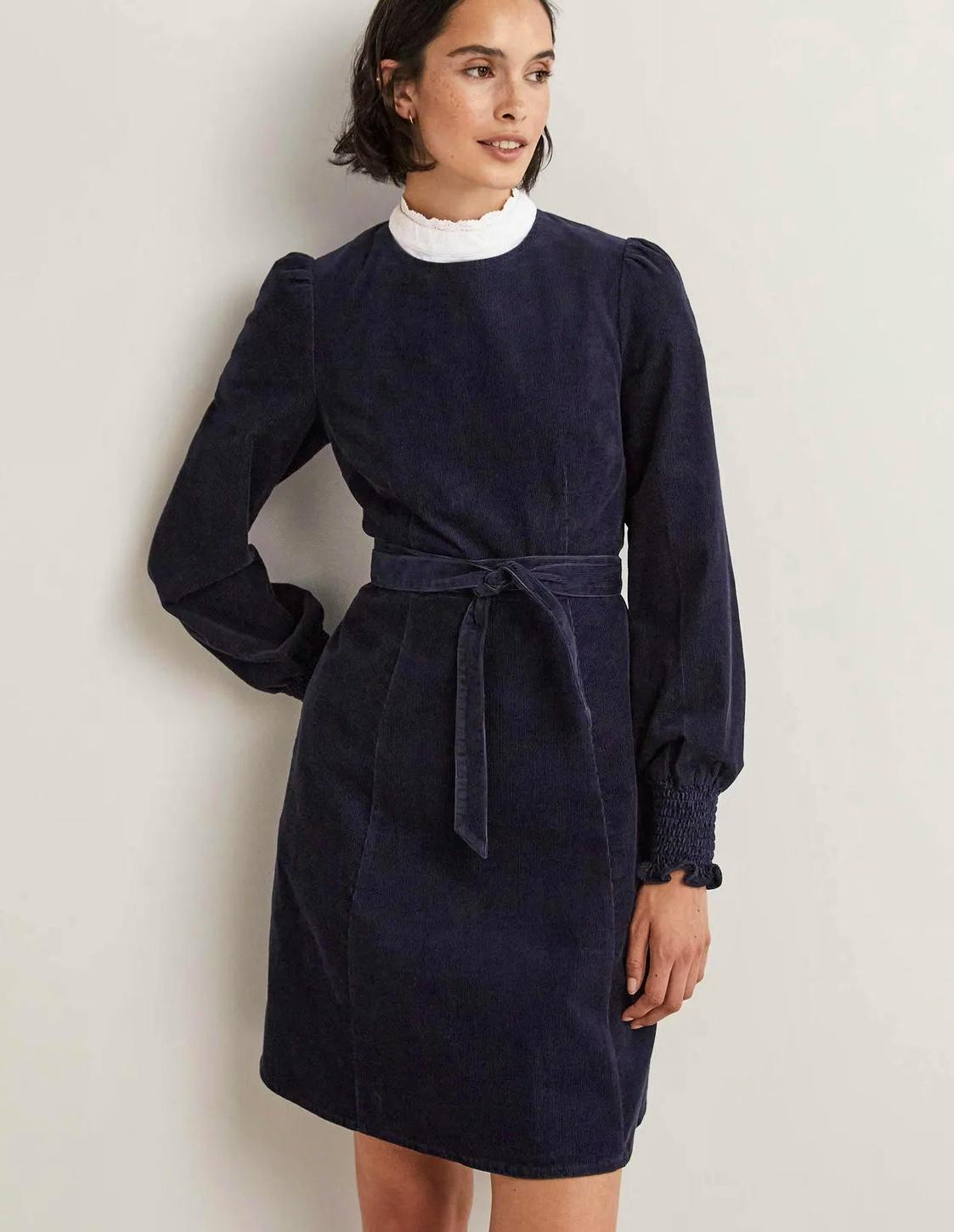 Boden Smocked Cuff Corduroy Dress, £90