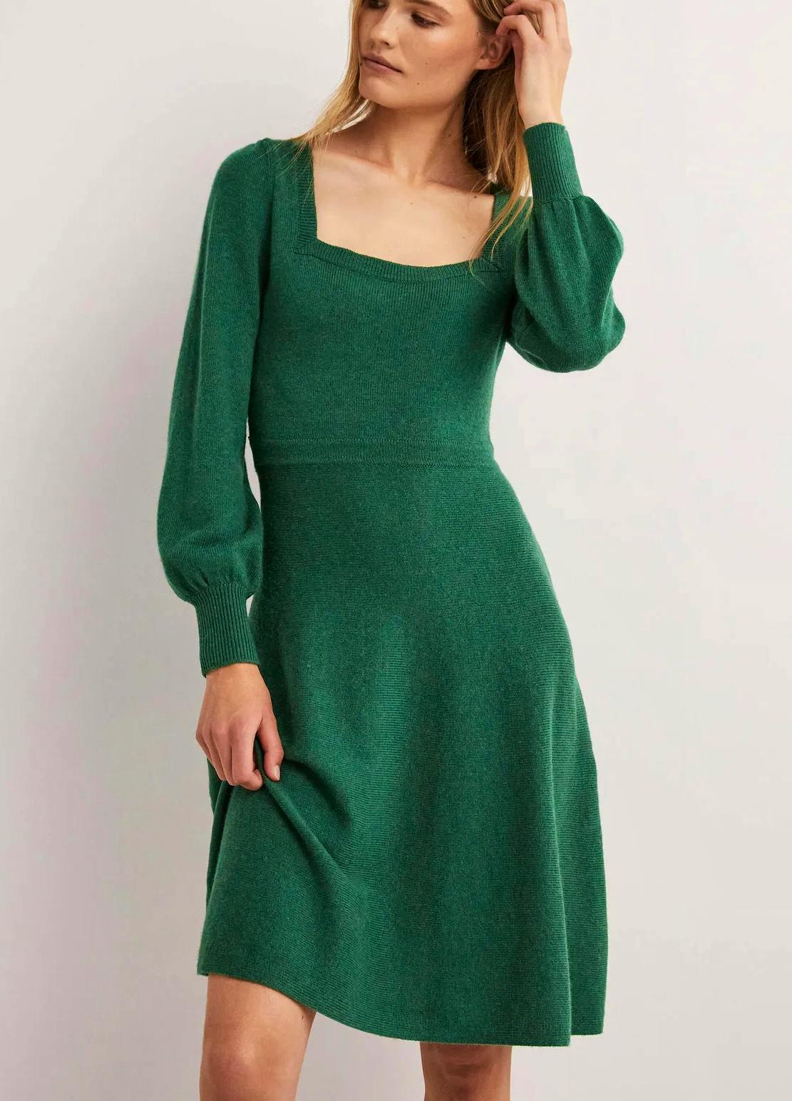 Boden Square Neck Knitted Dress, £110