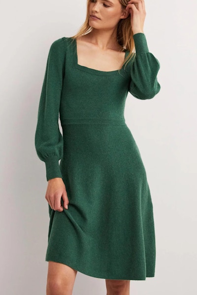 Boden Square Neck Knitted Dress, £110