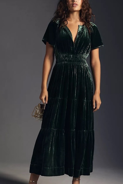 Anthroplogie Somerset Maxi Dress Velvet Edition, £148