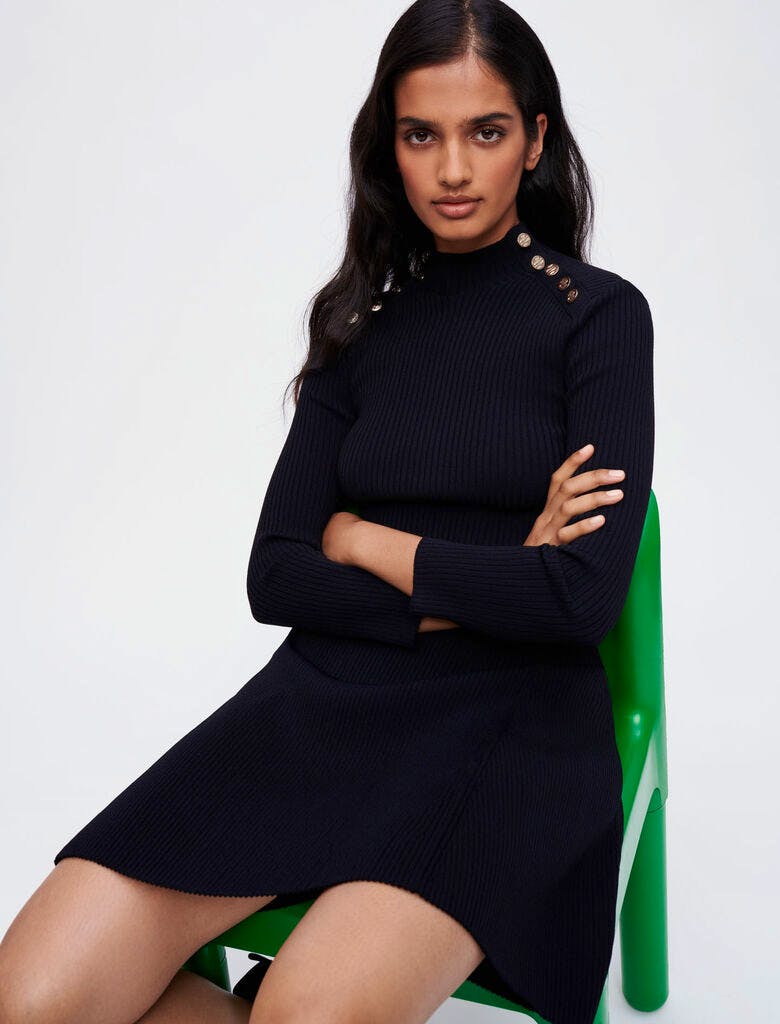 Maje Ribbed Knit Dress, £229