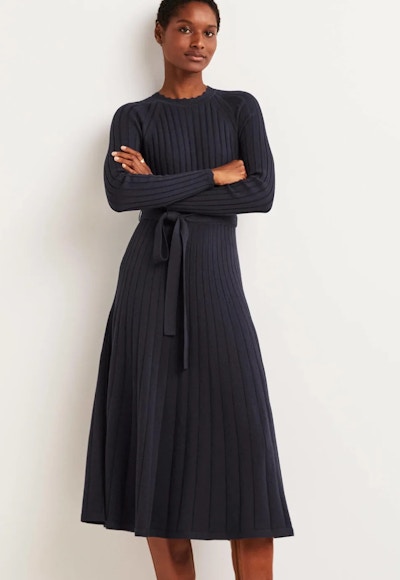 Boden Rib Detail Knitted Midi Dress, £130