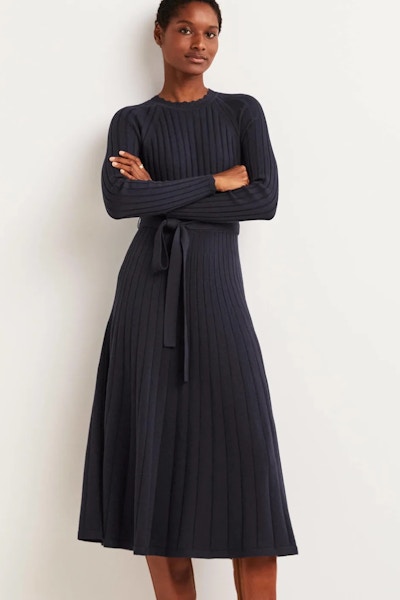 Boden Rib Detail Knitted Midi Dress, £130