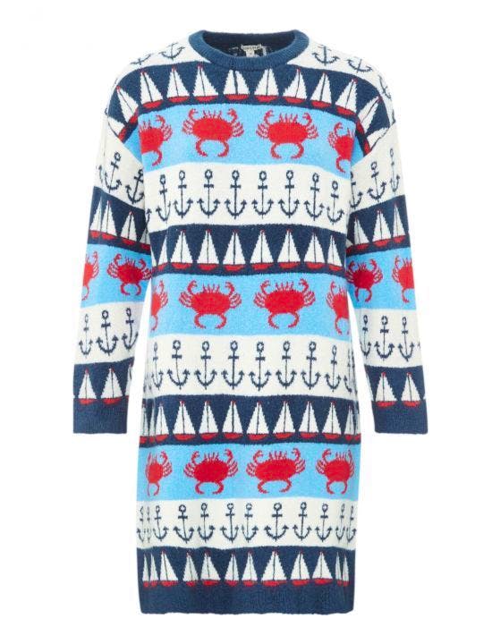 Fish & Kids Crab Dress Navy Blue, £136