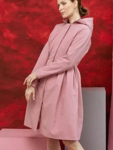 Rain Sisters Hooded Pink Raincoat For Women: Camille Pink, £375