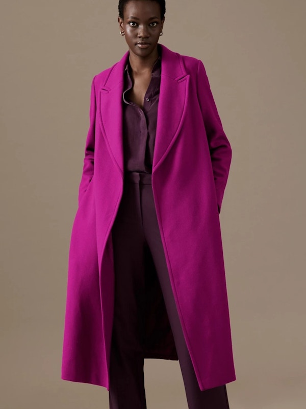 Marks & Spencer Wool Rich Belted Longline Coat With Cashmere, £149