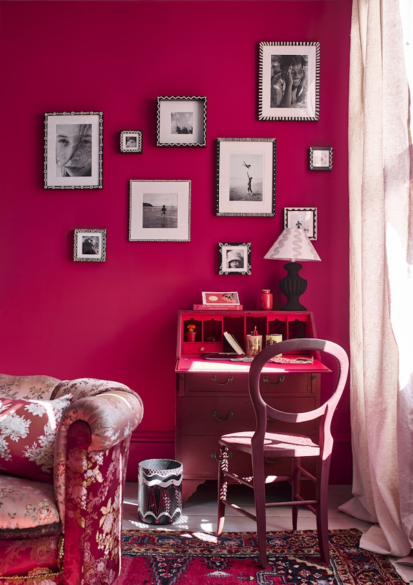 Annie Sloan - Home Office - Capri Pink Wall Paint, Chalk Paint In Emperor