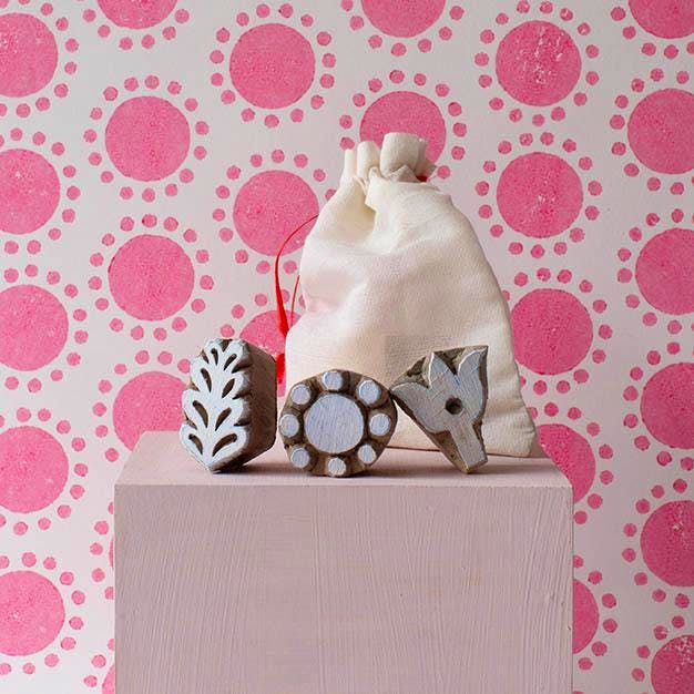 Molly Mahon Wooden Block – Pack of 3 with Bag, £15