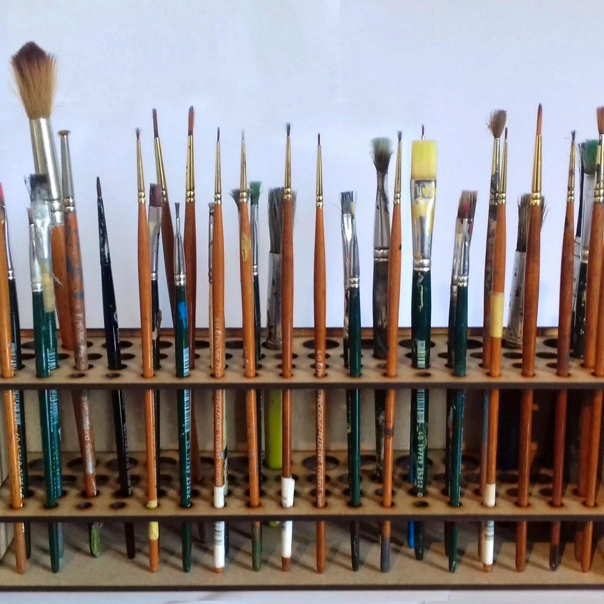 Etsy Brush Holder Paintbrush Holder Stand 67 Paint Brushes, £9.99