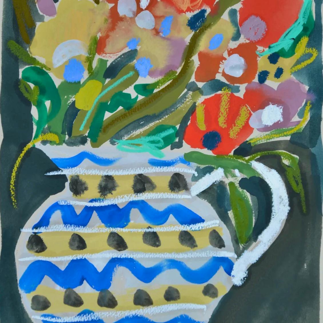 Rachael Cocker Jug With Flowers 3 - Design On Paper, £120