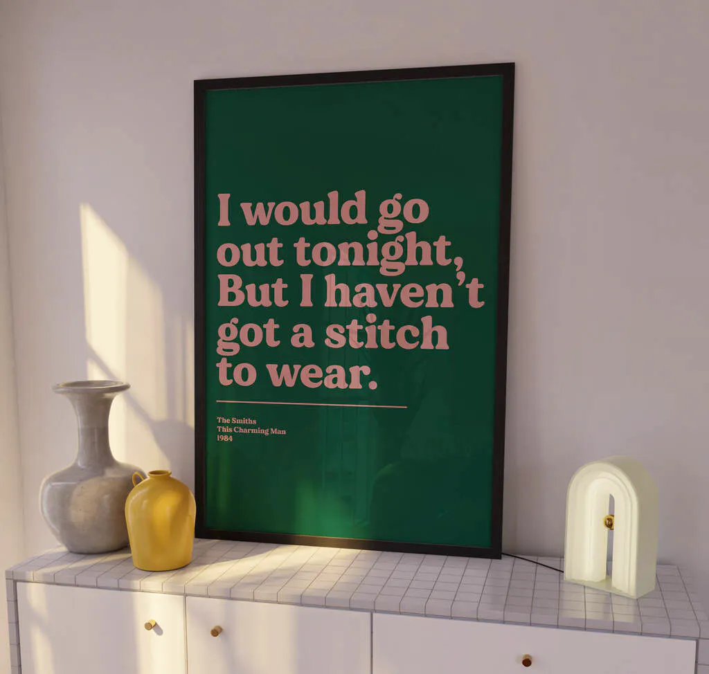 Lost In Music Prints Custom Lyric Print, £15