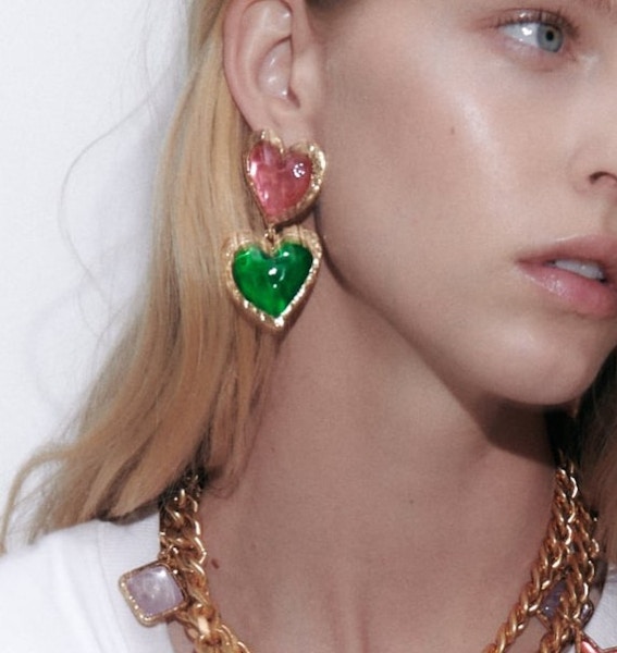 Zara Multicoloured Charm Earrings, £15.99
