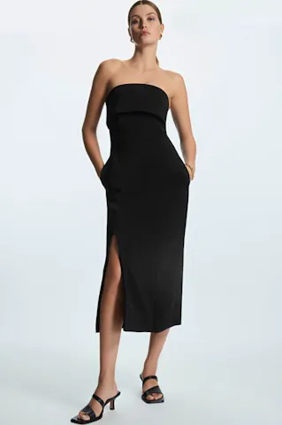 Layered Bandeau Midi Dress