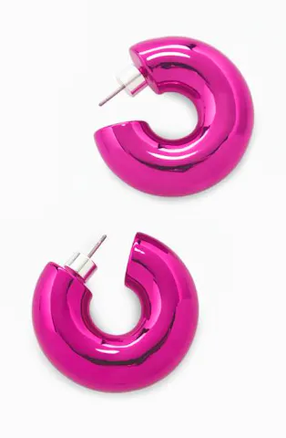 Large Chunky Hoop Earrings
