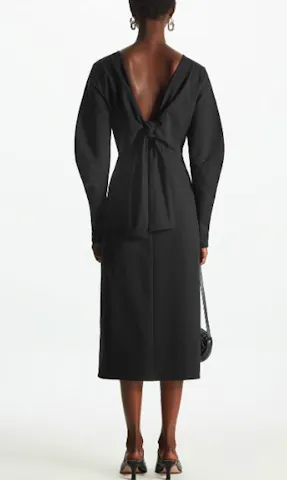 Tie Back Midi Dress