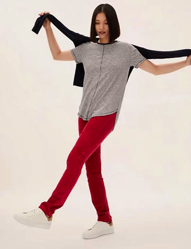 Sienna Corduroy Straight Leg Trousers £25