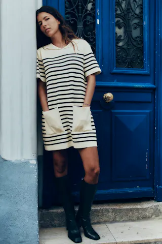 Striped Knit Dress