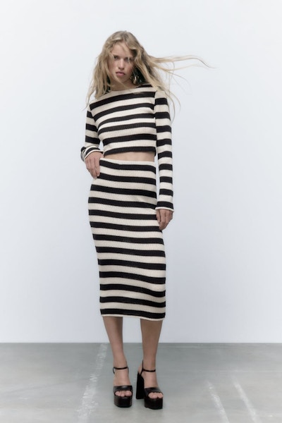 Striped Midi Skirt £22.99