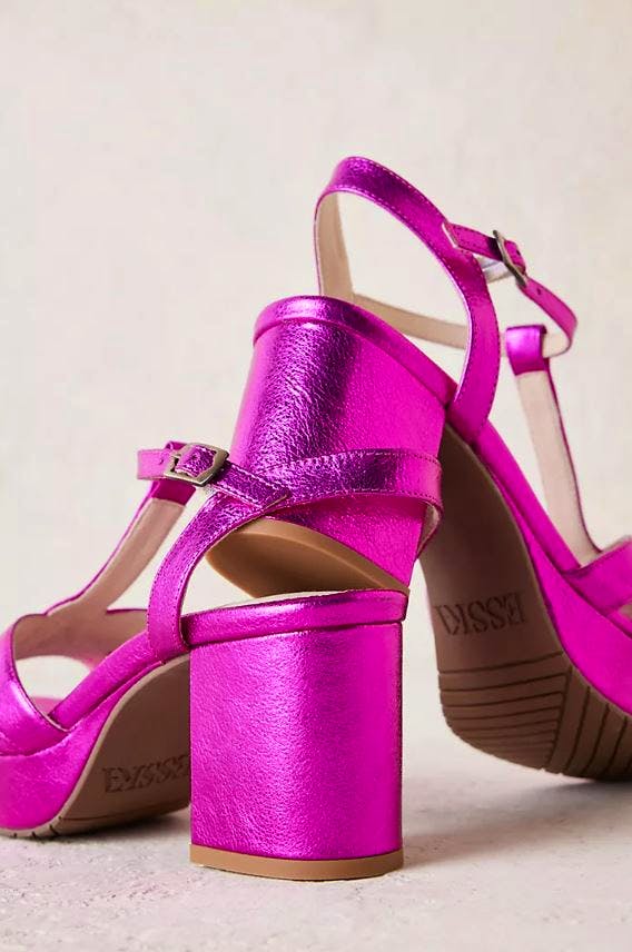 Esska Charlie Metallic Heeled Sandals £124