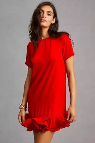 Vineet Bahl Ruffled Mini Dress