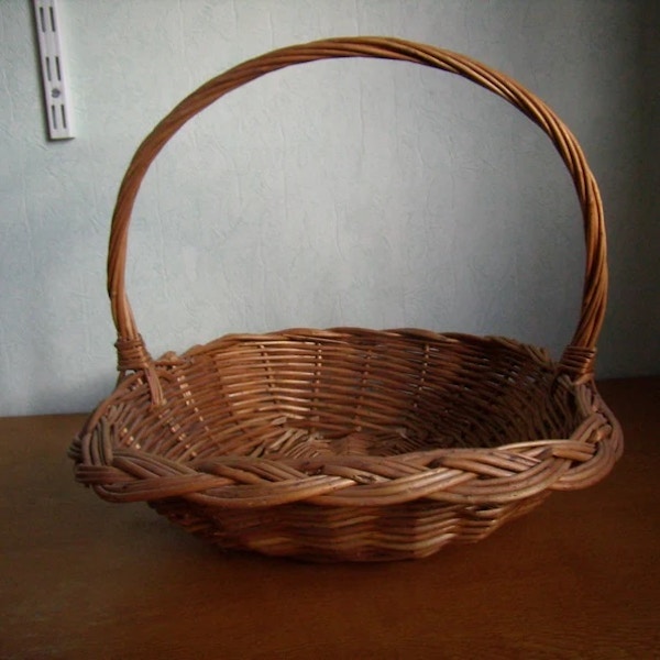 Etsy Large Rattan Basket, £38.56