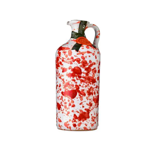 Sous Chef Puglian Extra Virgin Olive Oil in Red Splatter Ceramic Bottle, £27.50