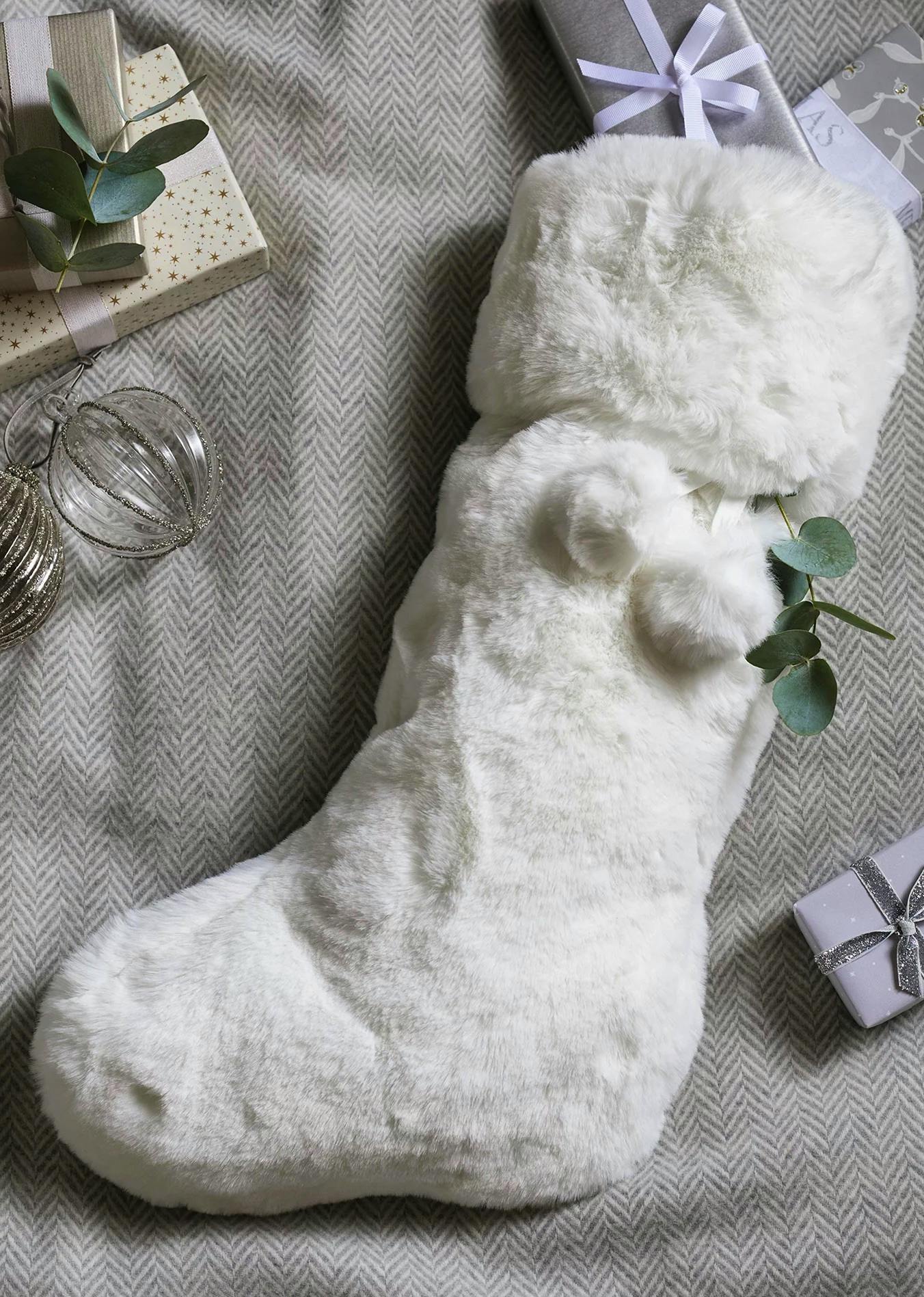 The White Company Faux Gur Stocking, £40