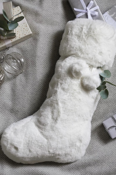 The White Company Faux Gur Stocking, £40