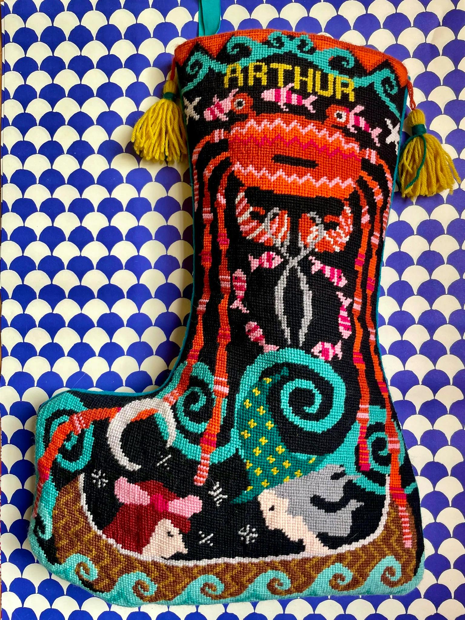 Fabled Thread The Crab Who Played With The Sea Stocking, £125