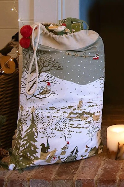 Sophie Allport Festive Forest Christmas Sack, £23