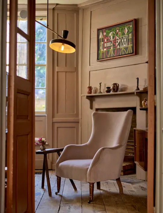 Rowen & Wren Bromley Wingback Chair Clover Velvet, £988