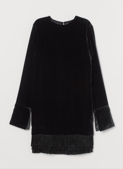H&M Velvet Dress, NOW £60