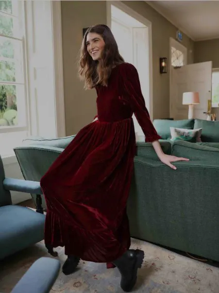 Iris Velvet Shae Maxi Dress, £295