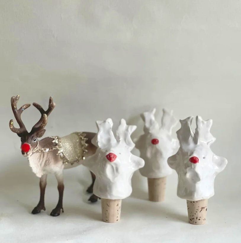 Marigold And Lettice Rudolph Bottle Stopper, £15