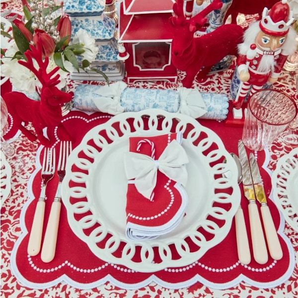Mrs Alice Elsa Red Placemats (Set Of 4), £64