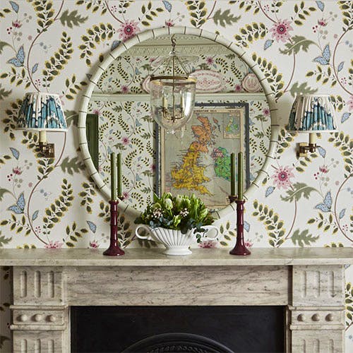 Salvesen Graham Cane Candle Holder Ruby, £78