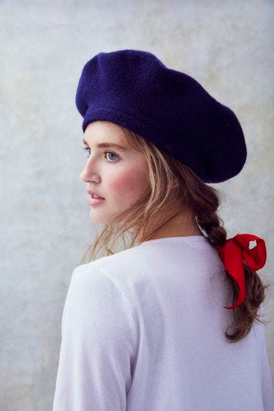 Navy Woollen Beret £59