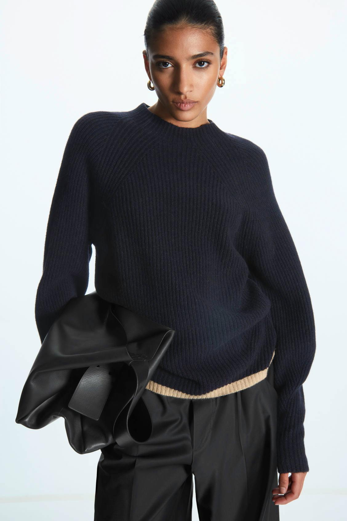 Pure Cashmere Ribbed Knit Jumper £150