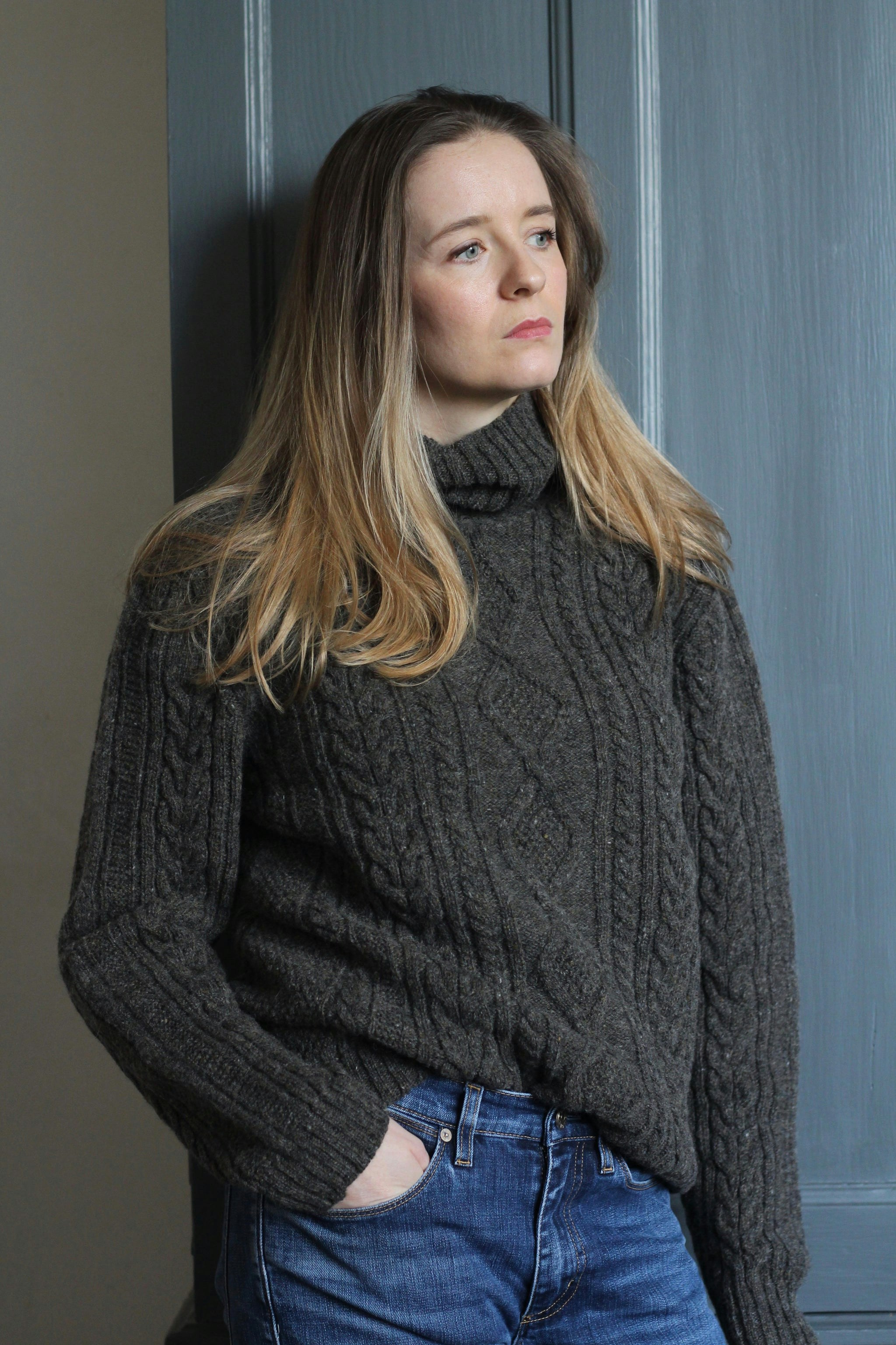 Women’s Cable Knit Lambswool Jumper £115