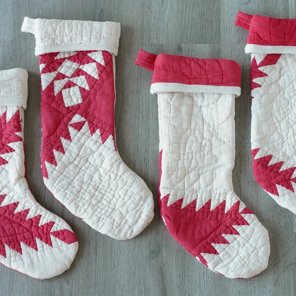 Etsy 1940s Quilt Christmas Stocking, £30.43