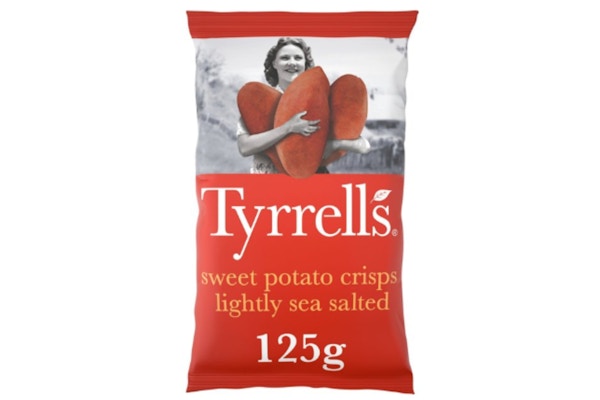 Tyrells Lightly Sea Salted Sweet Potato Crisps