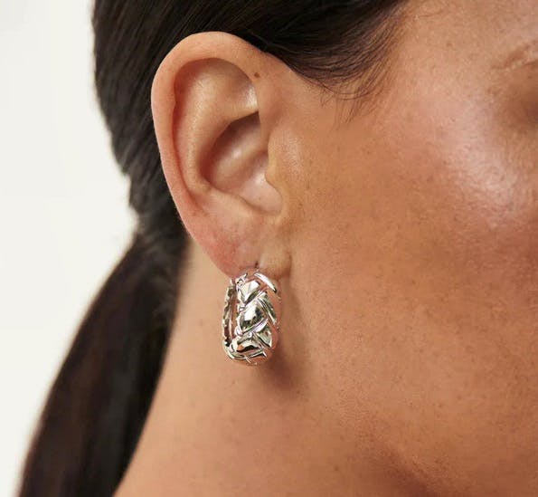 Missoma Lucy Williams Chunky Waffle Hoop Earrings, £105