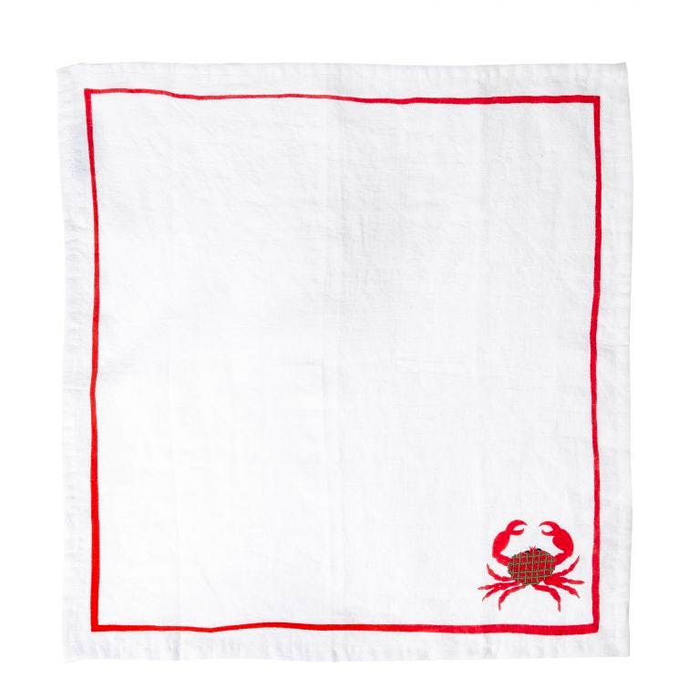 The Conran Shop Crab Embroidered Napkin, £18