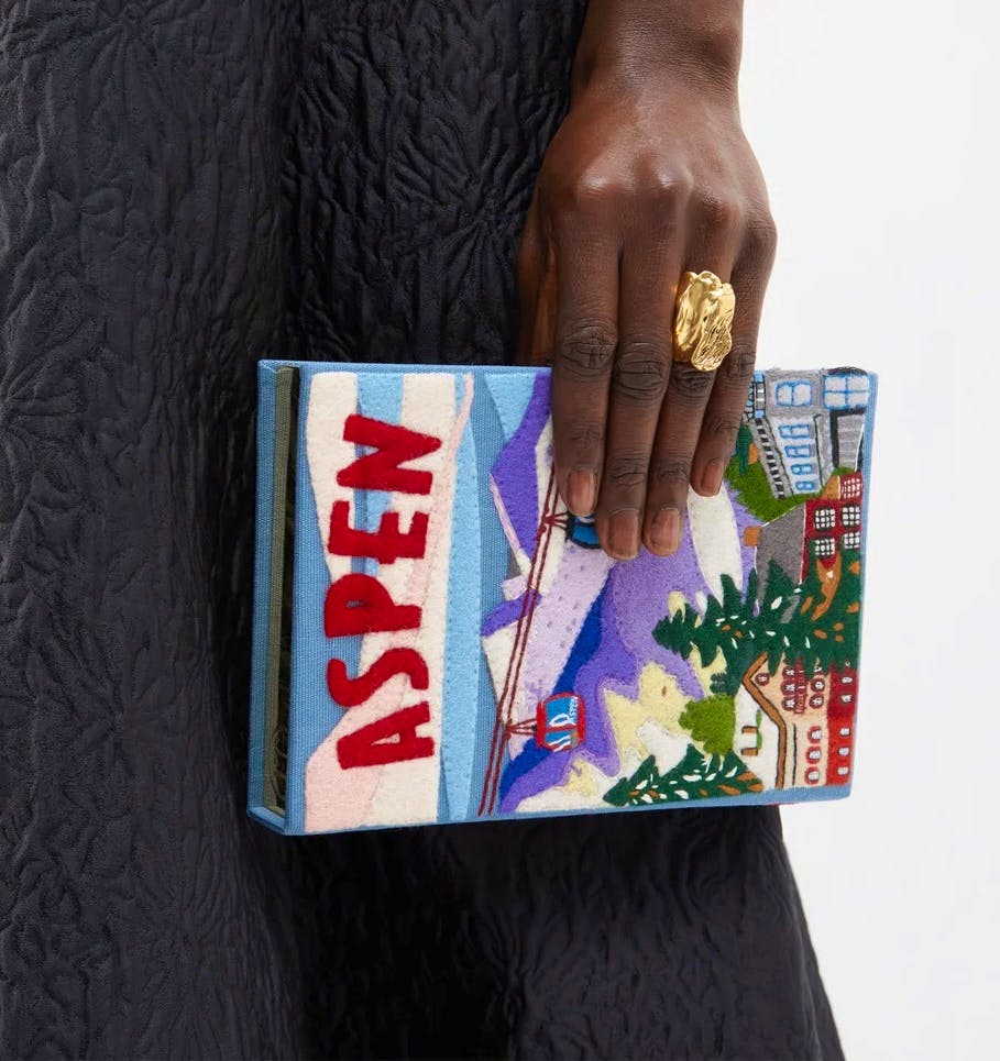 Olympia Le Tan Embroidered Book Clutch Bag, £1,125