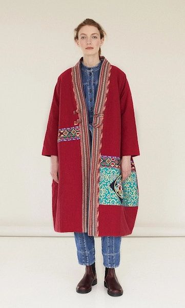Plumo Embroidered Patch Coat, £249
