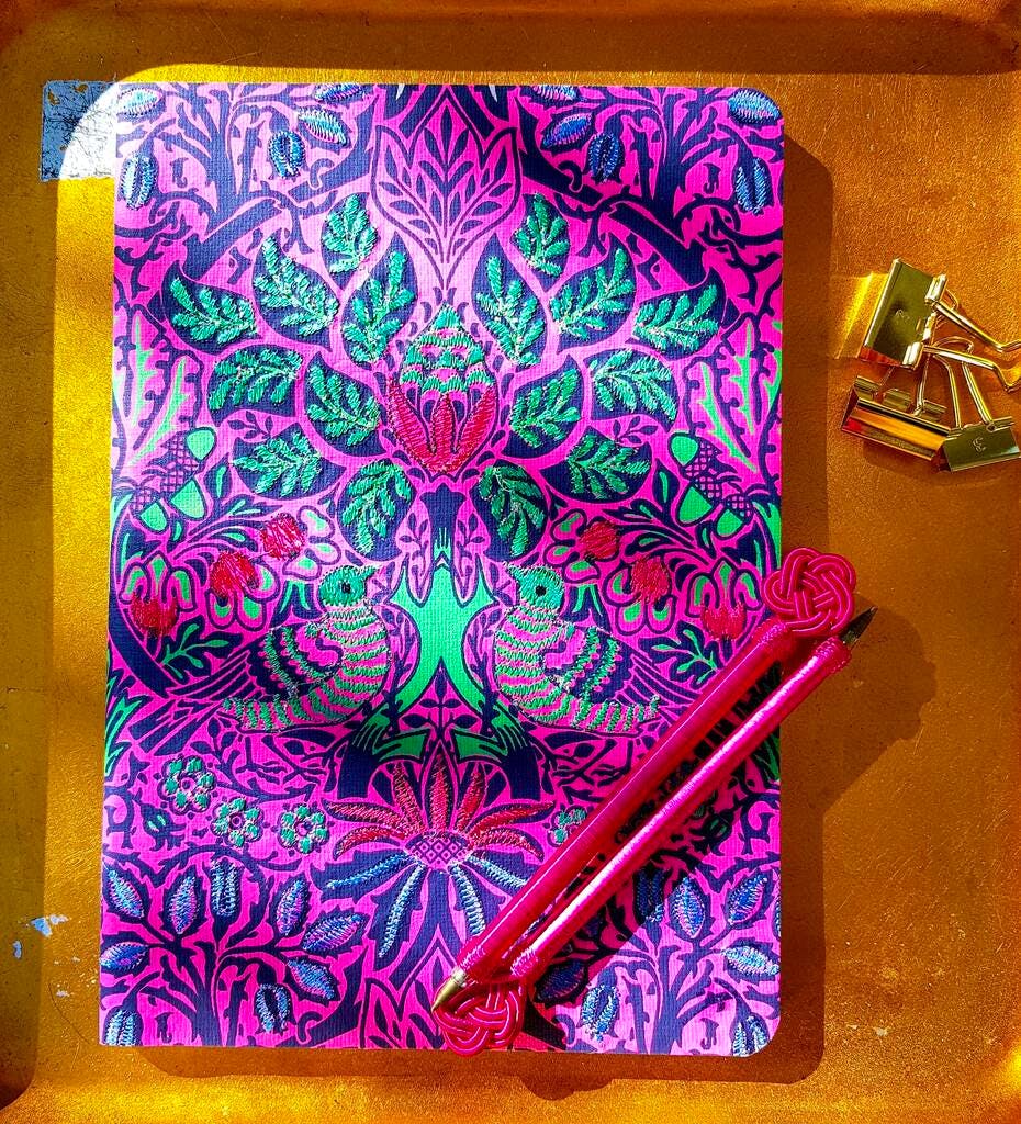 Not On The High Street Embroidered Notebook, £13.95