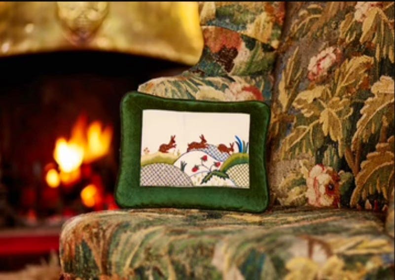 Crewel Work Rabbits At Dawn Kit, £65