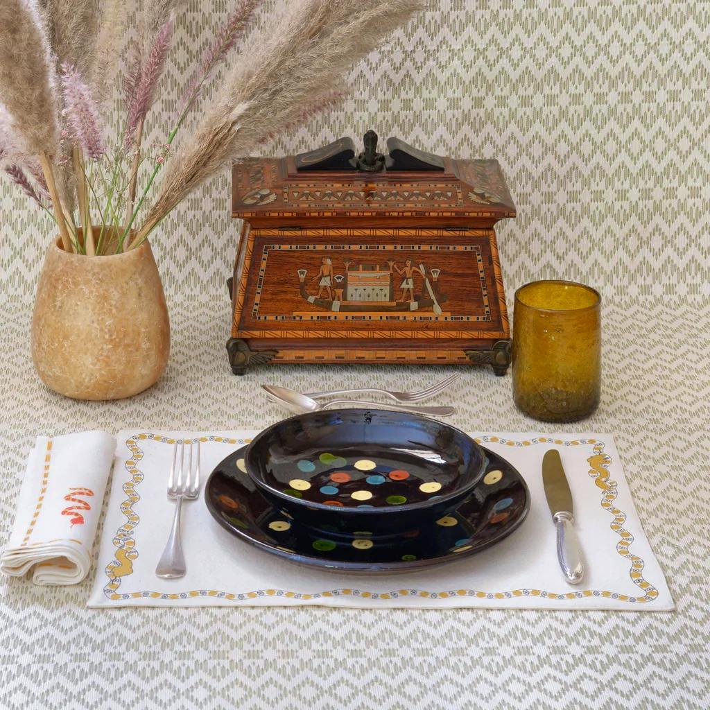 Malaika Serpentine Napkin, £28