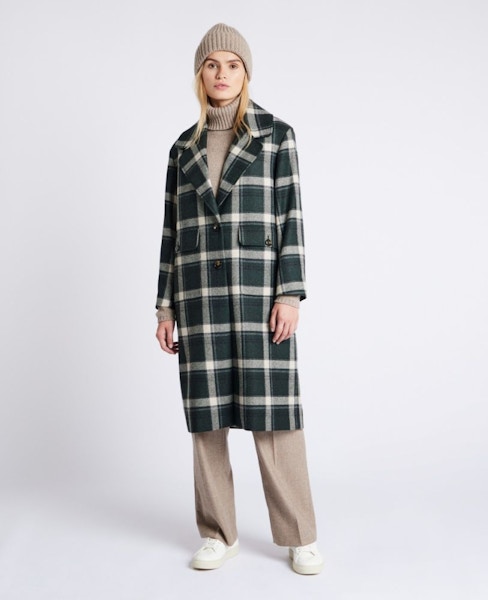 Really Wild Clothing Beaumont Check Tweed Coat, £525